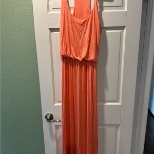 Beachy Orange Maxi Dress